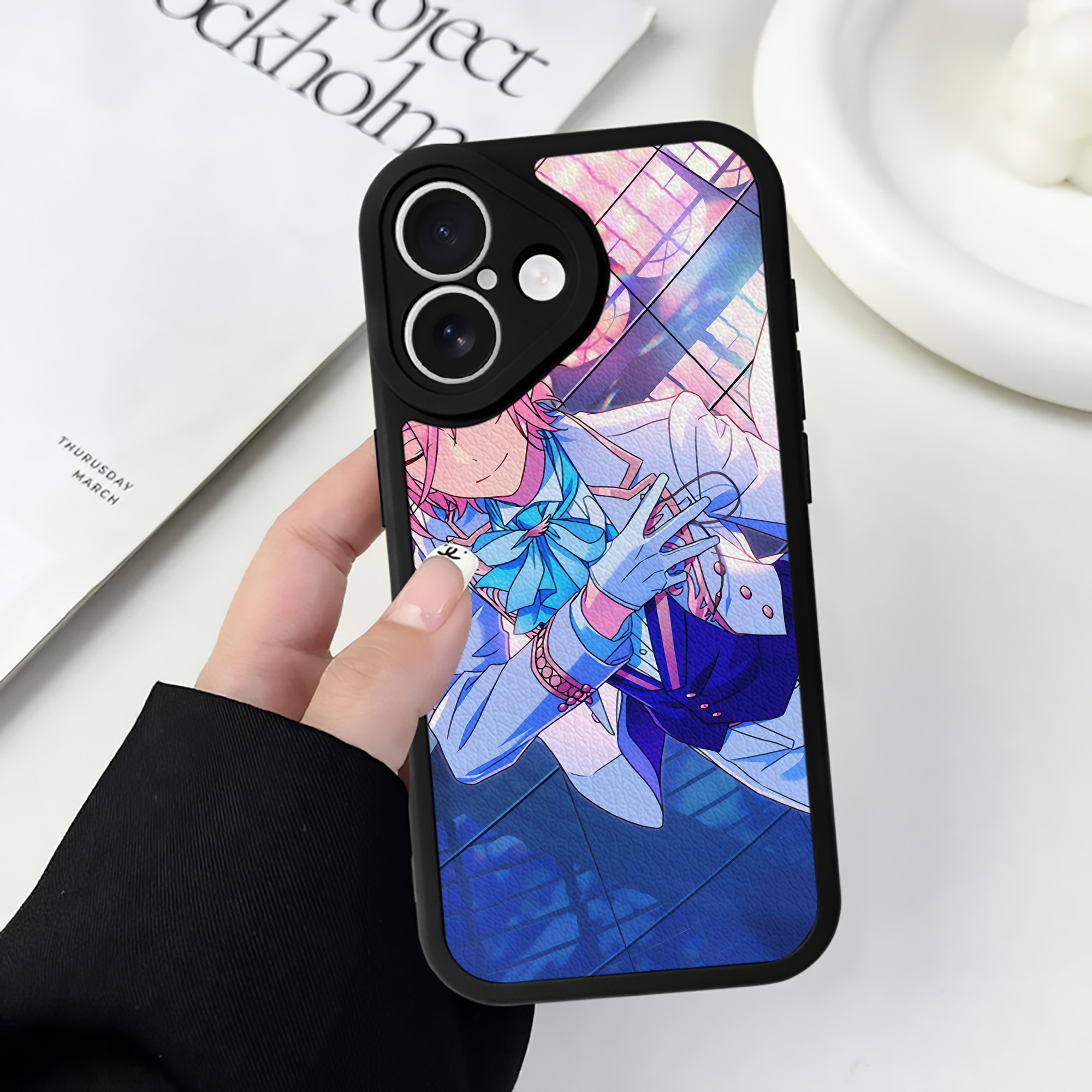 （画像用） あんさんぶるスターズ! Ensemble Stars 【iPhone 16シリーズ対応】シリコンスマホケース（レザー調） 材質：シリコン